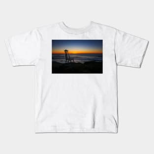 Chair Over Looking The Pacific Ocean Kids T-Shirt